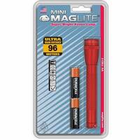 RED - MINI MAG LIGHT XENON 2AA